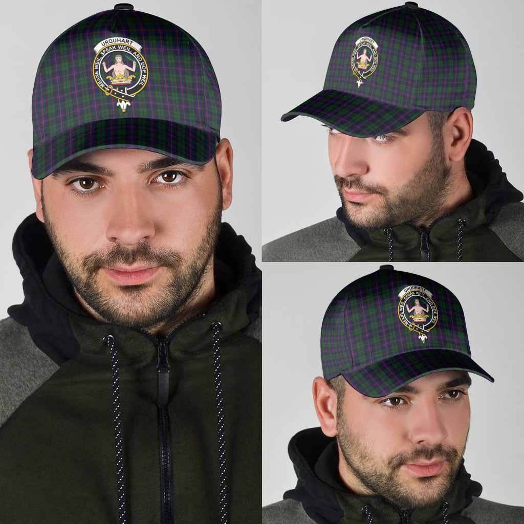 Urquhart Tartan Classic Cap with Family Crest