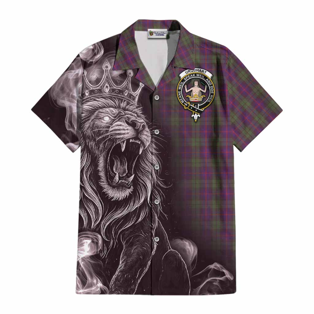 Urquhart Tartan Cotton Hawaiian Shirt Roaring Lion Heritage