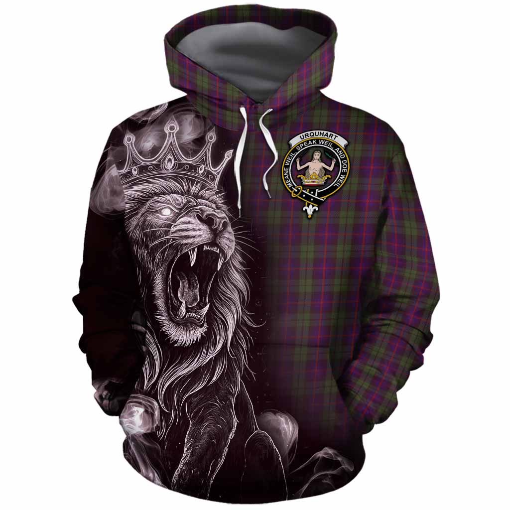 Urquhart Tartan Cotton Hoodie Roaring Lion Heritage