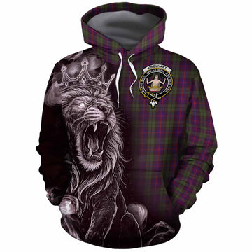 Urquhart Tartan Cotton Hoodie Roaring Lion Heritage