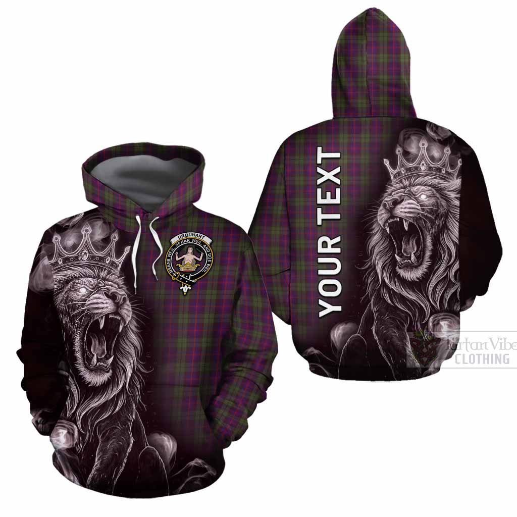 Urquhart Tartan Cotton Hoodie Roaring Lion Heritage