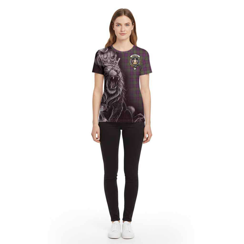 Urquhart Tartan Cotton T-shirt Roaring Lion Heritage