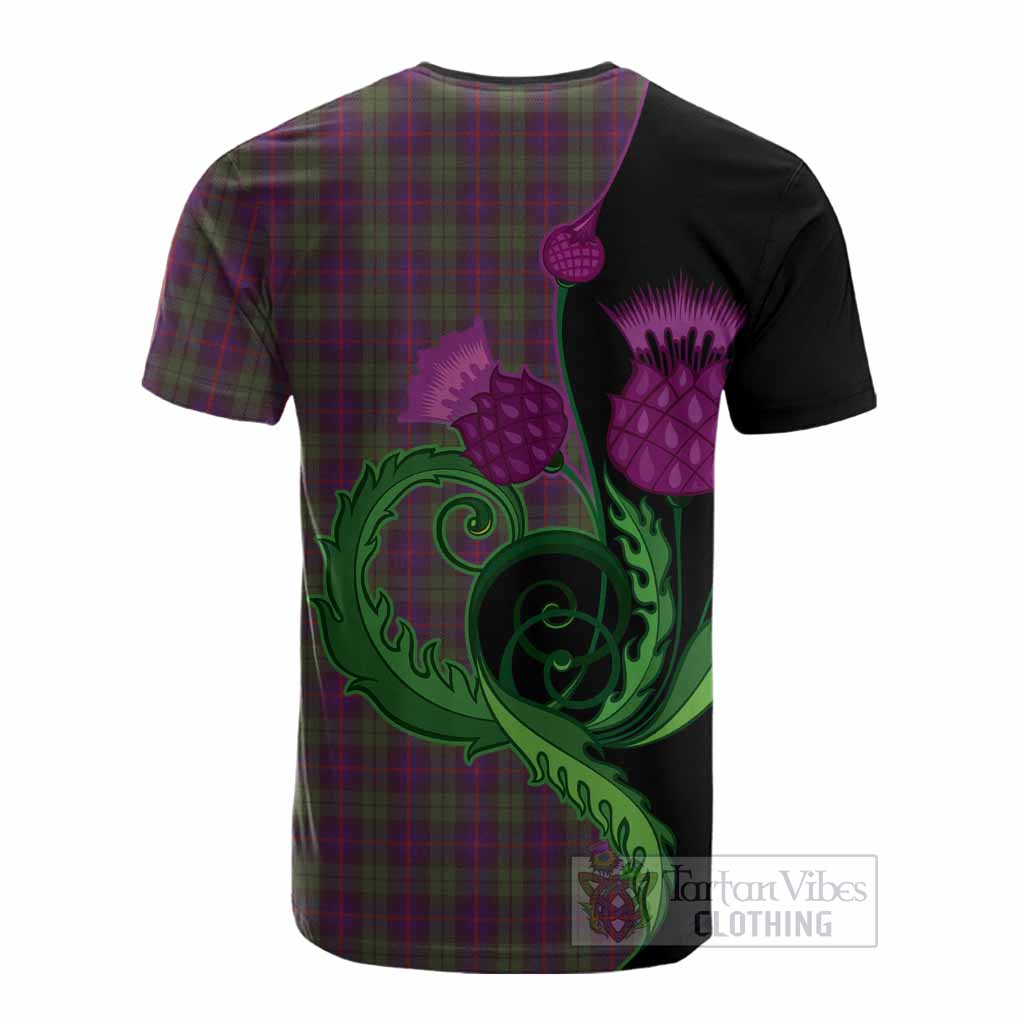 Urquhart Tartan Cotton T-shirt Traditional Scottish Thistle