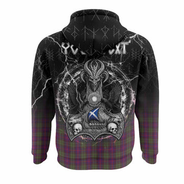 Urquhart Tartan Crest Hoodie Celtic Odin's Raven Legacy