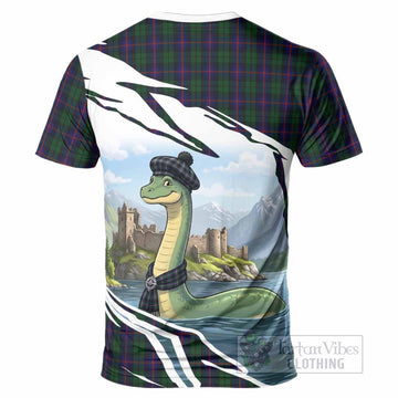 Urquhart Tartan Crest Loch Ness Monster Scottish Heritage Art T-Shirt