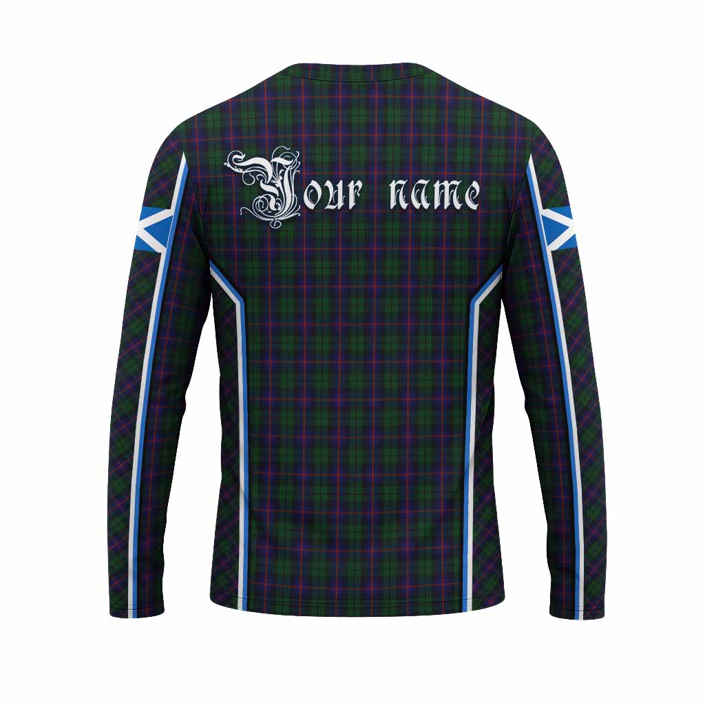 Urquhart Tartan Crest Long Sleeve T-Shirt Scotland Coat of Arm Flag Style - Tartan Vibes Clothing