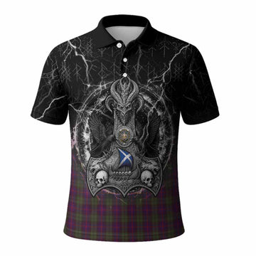 Urquhart Tartan Crest Polo Shirt Celtic Odin's Raven Legacy