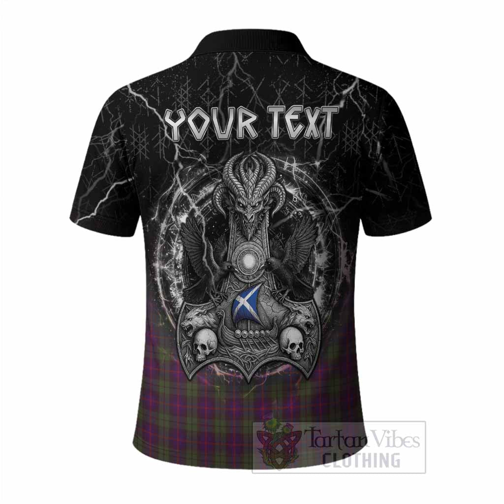Urquhart Tartan Crest Polo Shirt Celtic Odin's Raven Legacy