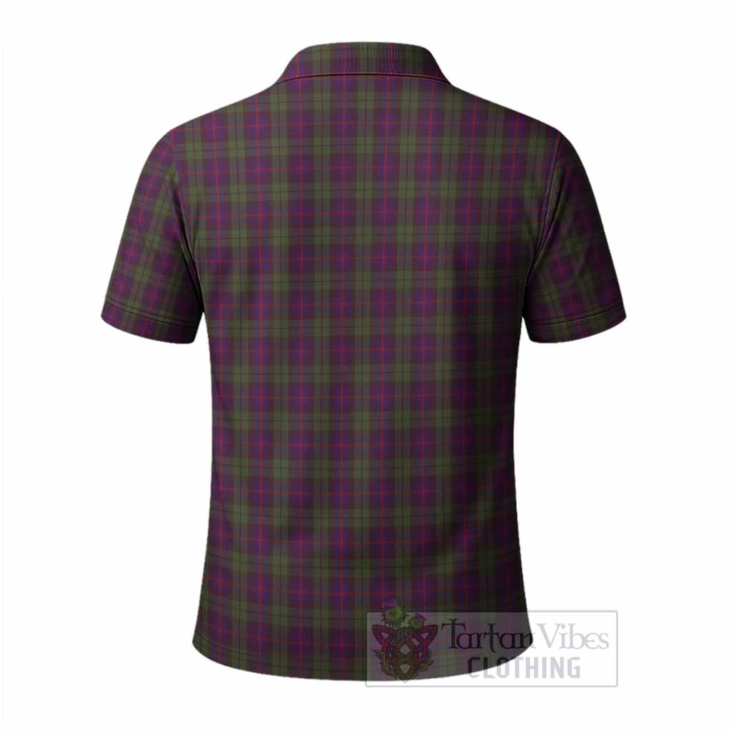 Urquhart Tartan Crest Polo Shirt Ferocious Lion Style
