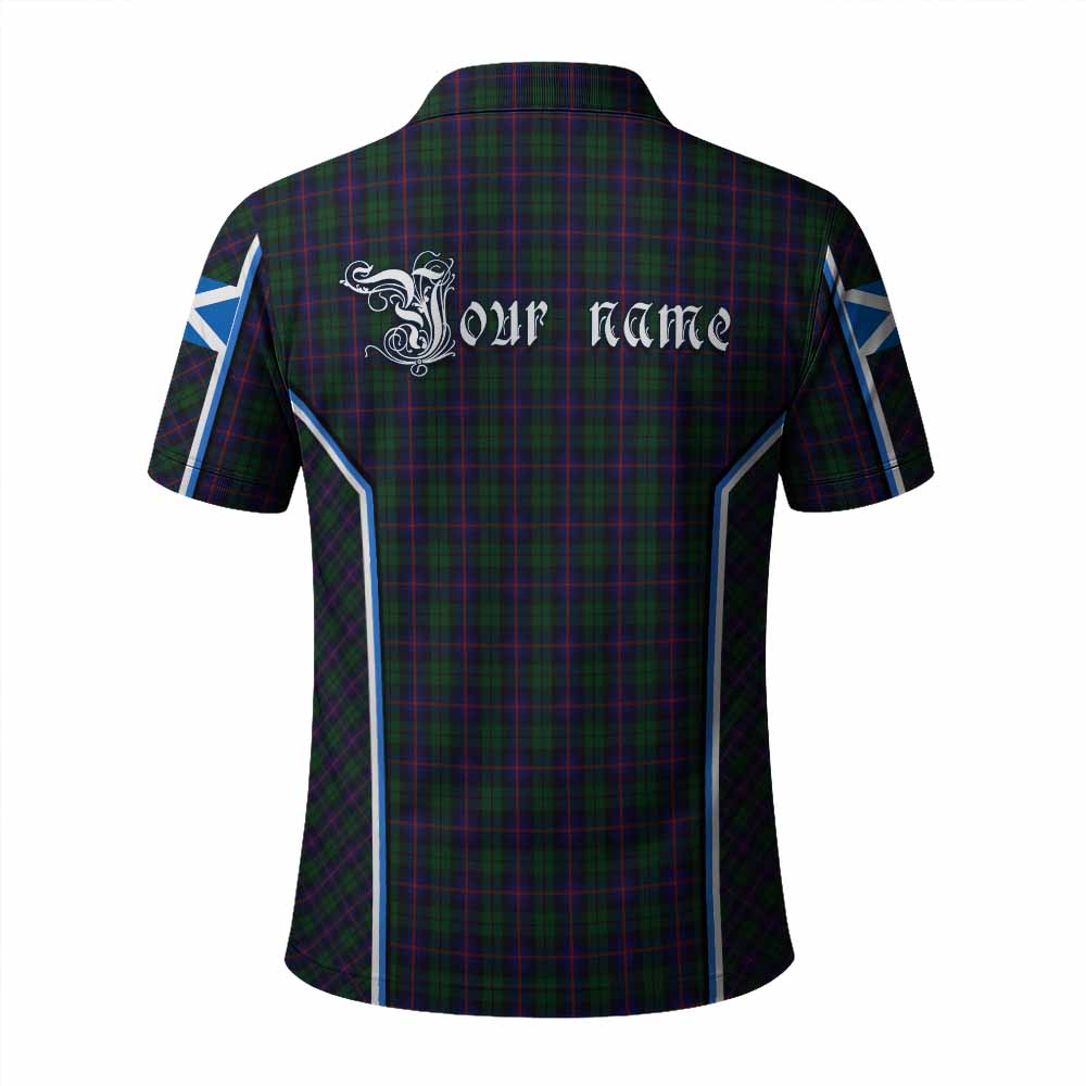 Urquhart Tartan Crest Polo Shirt Scotland Coat of Arm Flag Style - Tartan Vibes Clothing