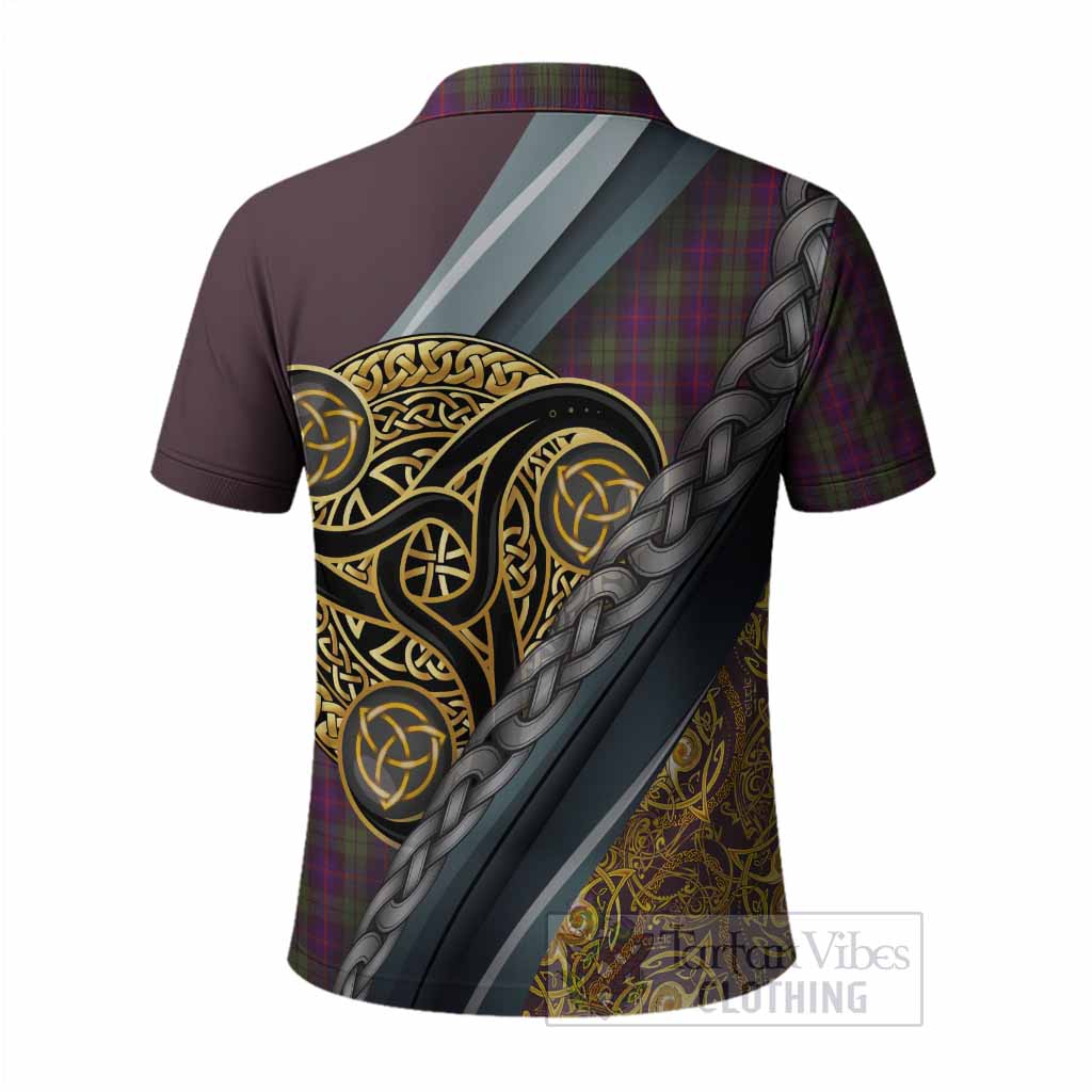 Urquhart Tartan Crest Polo Shirt Scottish Triskele Celtic