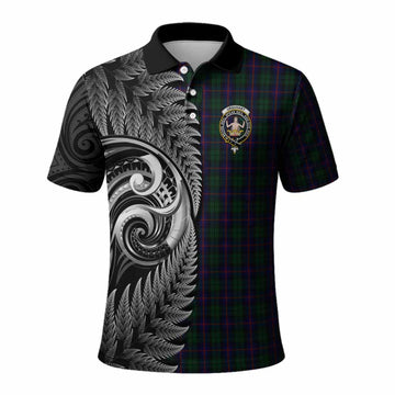 Urquhart Tartan Crest Polo Shirt With New Zealand Silver Fern Maori Koru