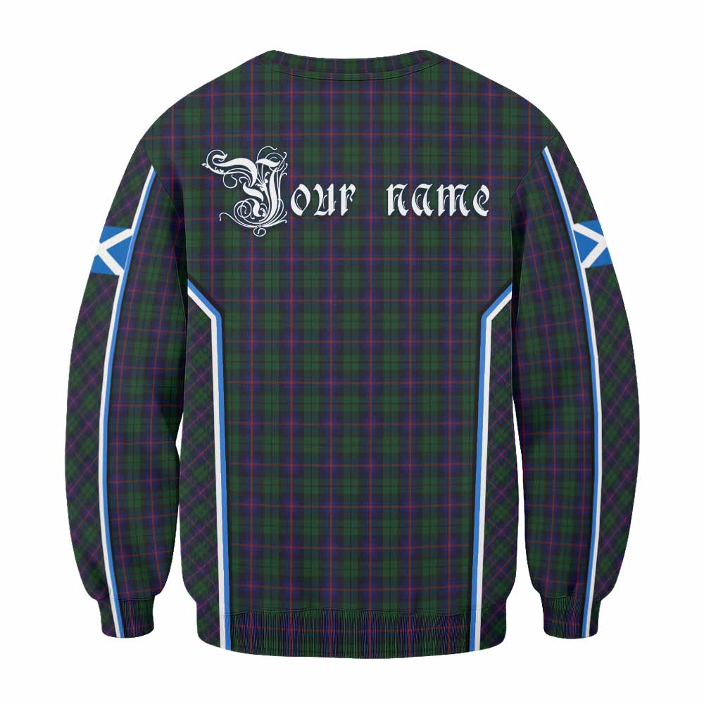 Urquhart Tartan Crest Sweatshirt Scotland Coat of Arm Flag Style - Tartan Vibes Clothing