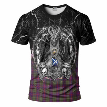 Urquhart Tartan Crest T-Shirt Celtic Odin's Raven Legacy