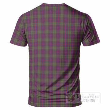 Urquhart Tartan Crest T-Shirt Ferocious Lion Style