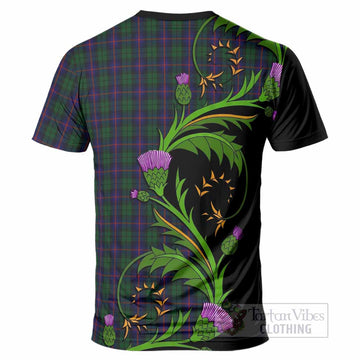 Urquhart Tartan Crest T-Shirt Scottish Thistle Pride Heritage Art
