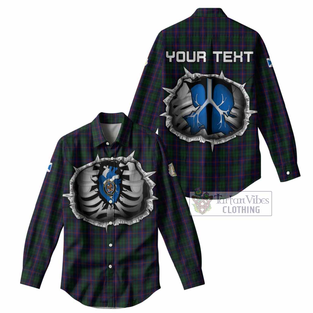 Urquhart Tartan Crest Women Casual Shirt Scotland In My Veins
