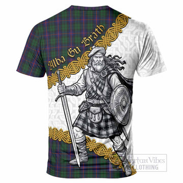Urquhart Tartan Family Crest T-Shirt Scottish Highland Warrior Celtic Alba Gu Brath