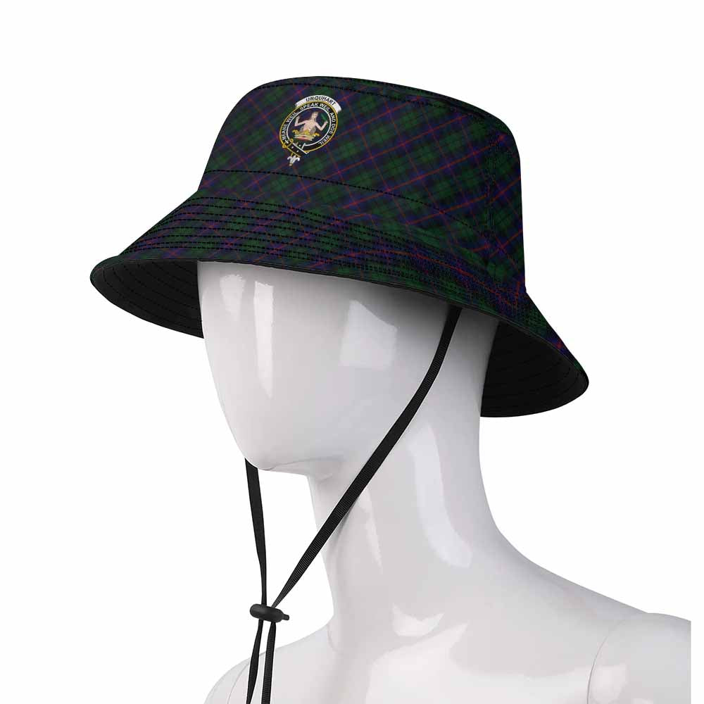 Urquhart Tartan Fishing Hat with Family Crest