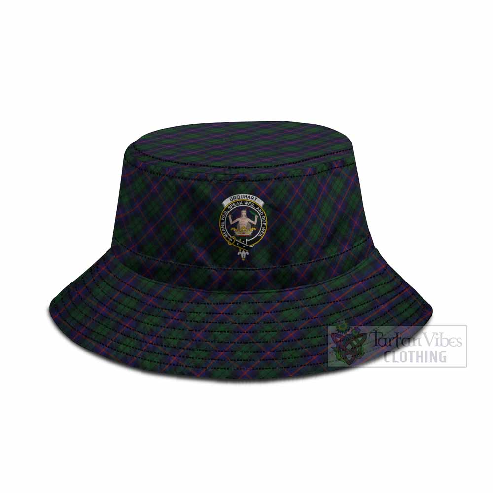 Urquhart Tartan Fishing Hat with Family Crest