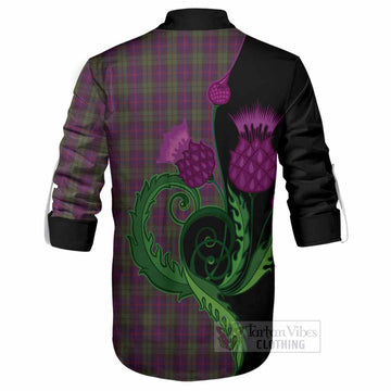 Urquhart Tartan Ghillie Shirt Traditional Scottish Thistle