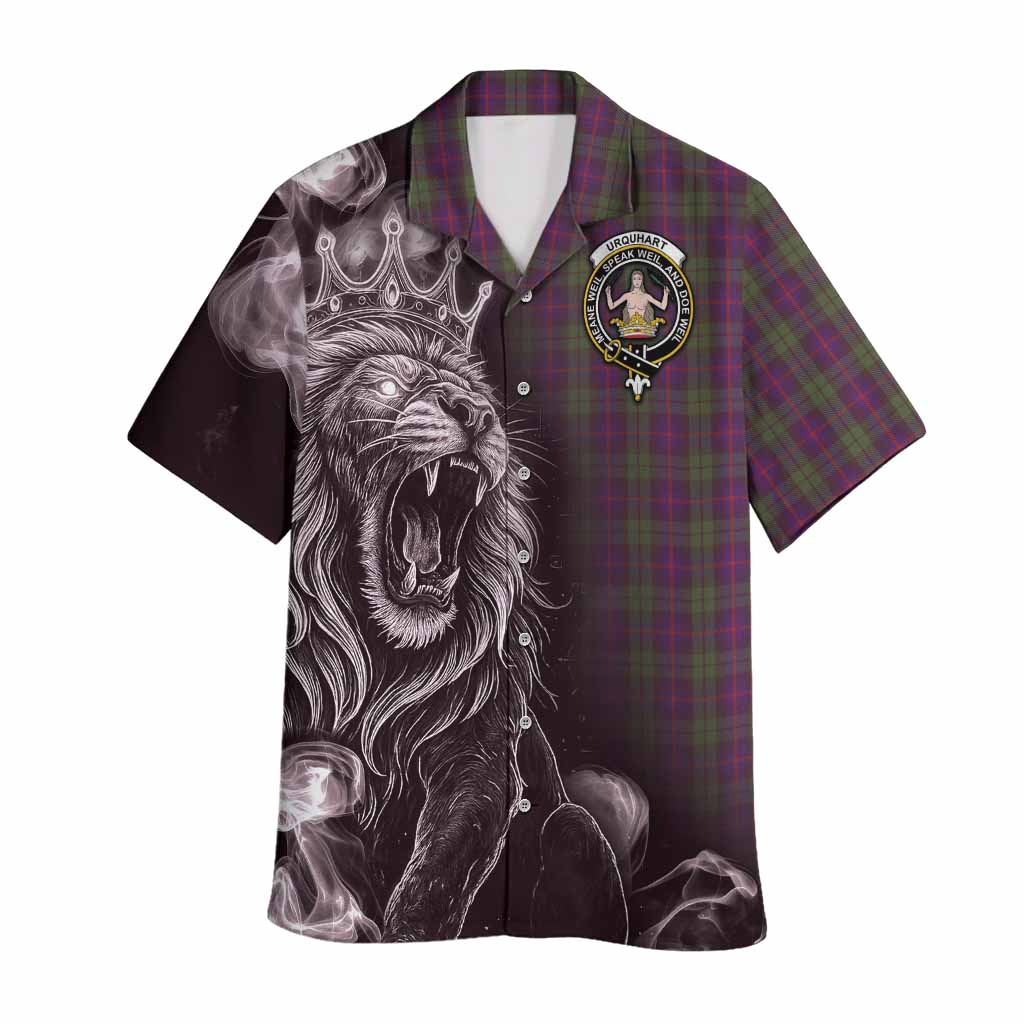 Urquhart Tartan Hawaiian Shirt Roaring Lion Heritage