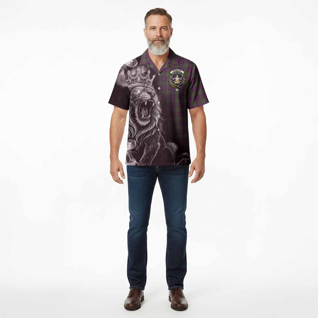 Urquhart Tartan Hawaiian Shirt Roaring Lion Heritage