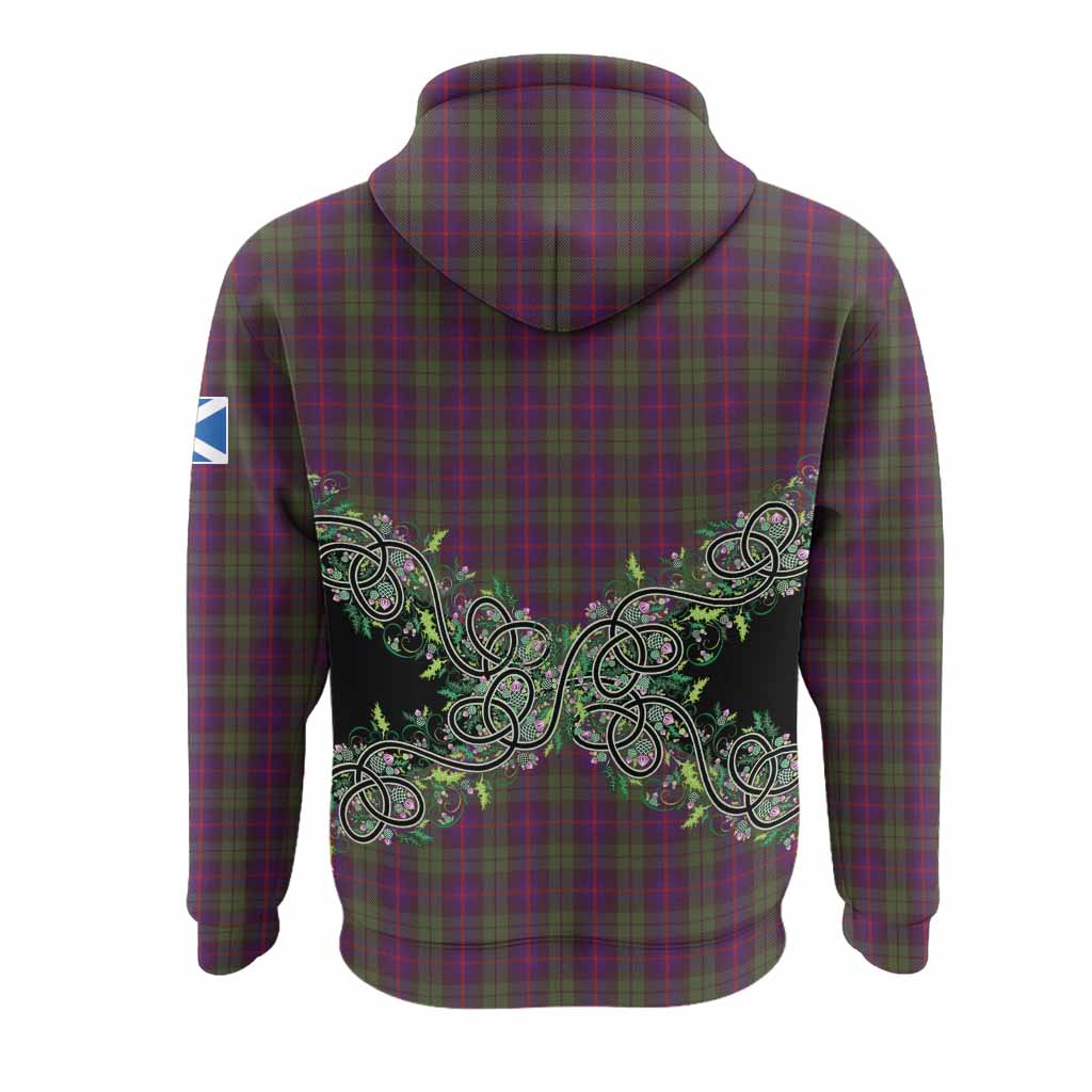Urquhart Tartan Hoodie Thistle Scottish Spirit