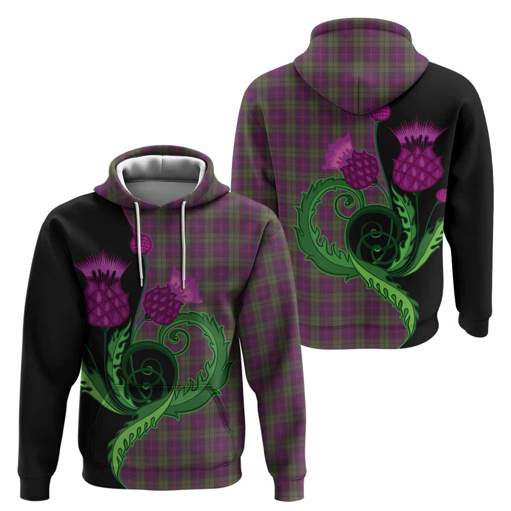 Urquhart Tartan Hoodie Traditional Scottish Thistle