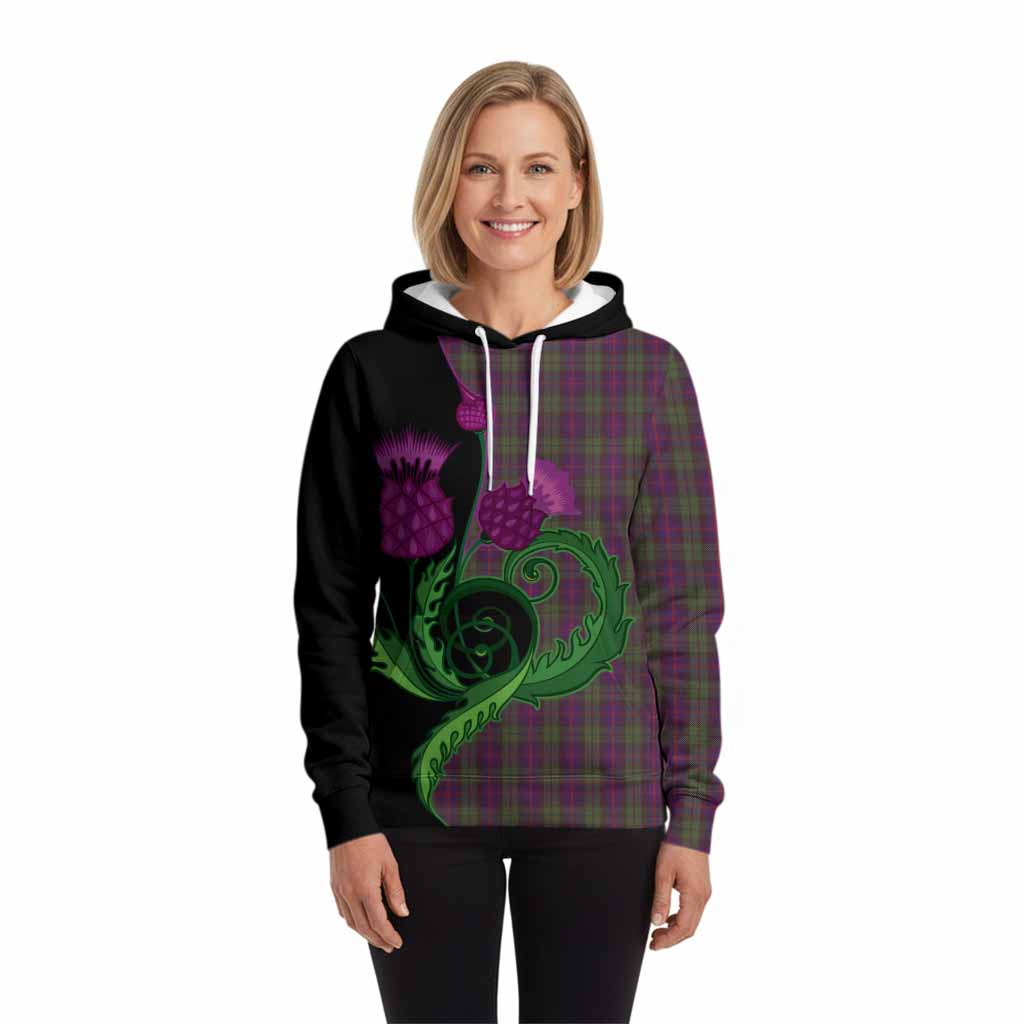 Urquhart Tartan Hoodie Traditional Scottish Thistle