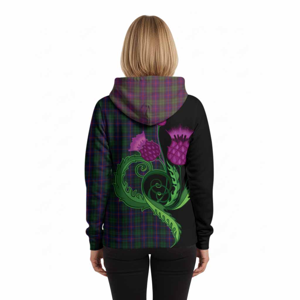 Urquhart Tartan Hoodie Traditional Scottish Thistle