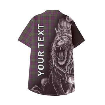 Urquhart Tartan Kid Hawaiian Shirt Roaring Lion Heritage
