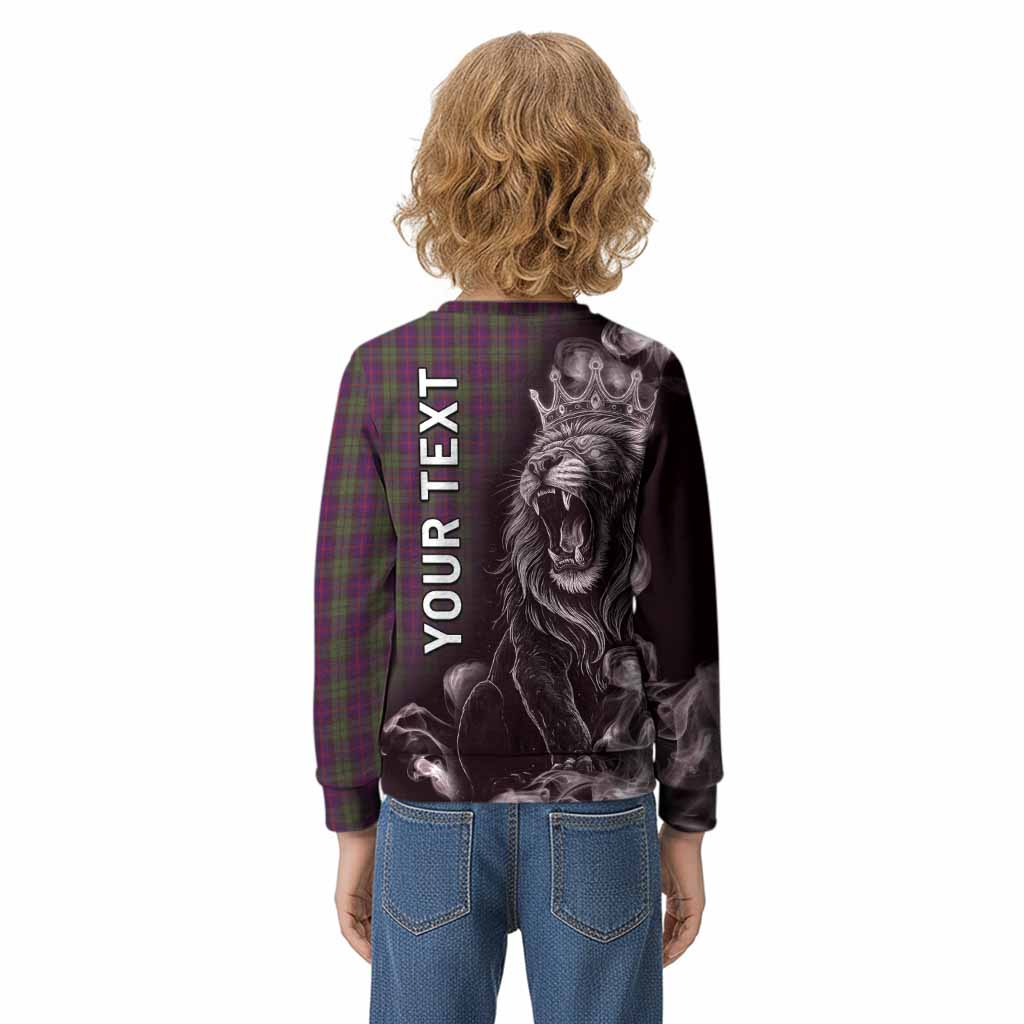 Urquhart Tartan Kid Knitted Sweatshirt Roaring Lion Heritage