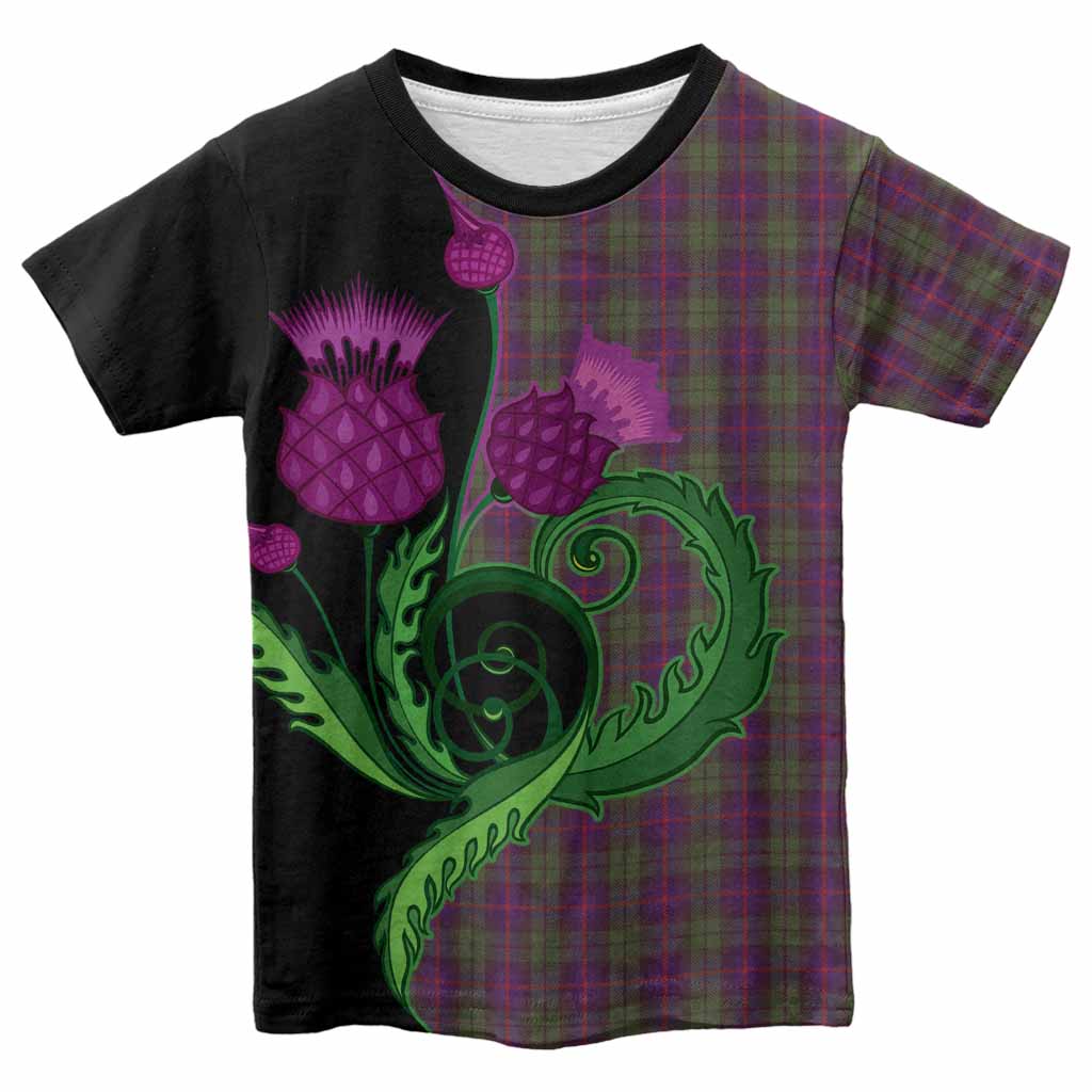 Urquhart Tartan Kid T-shirt Traditional Scottish Thistle
