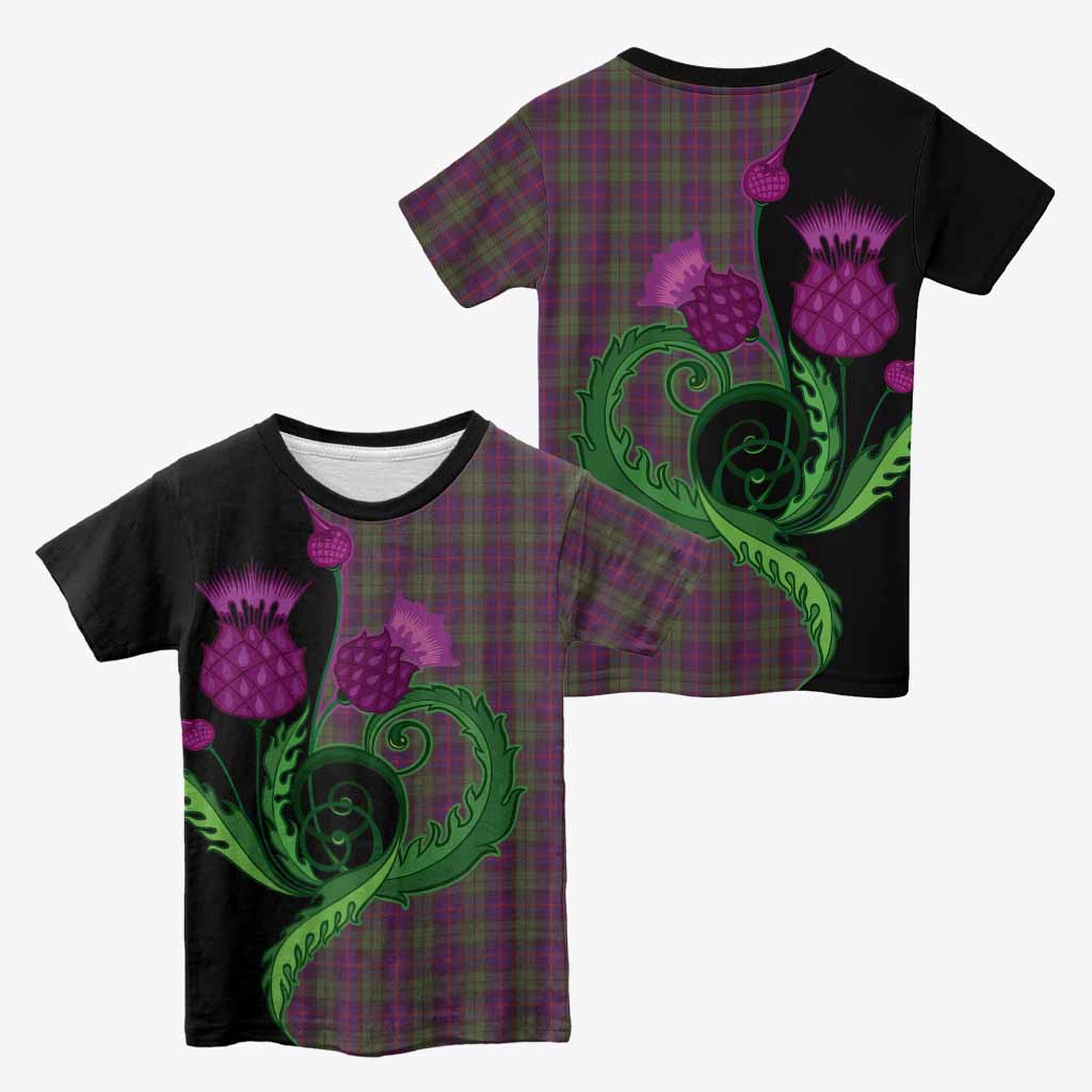 Urquhart Tartan Kid T-shirt Traditional Scottish Thistle