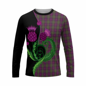 Urquhart Tartan Long Sleeve T-Shirt Traditional Scottish Thistle