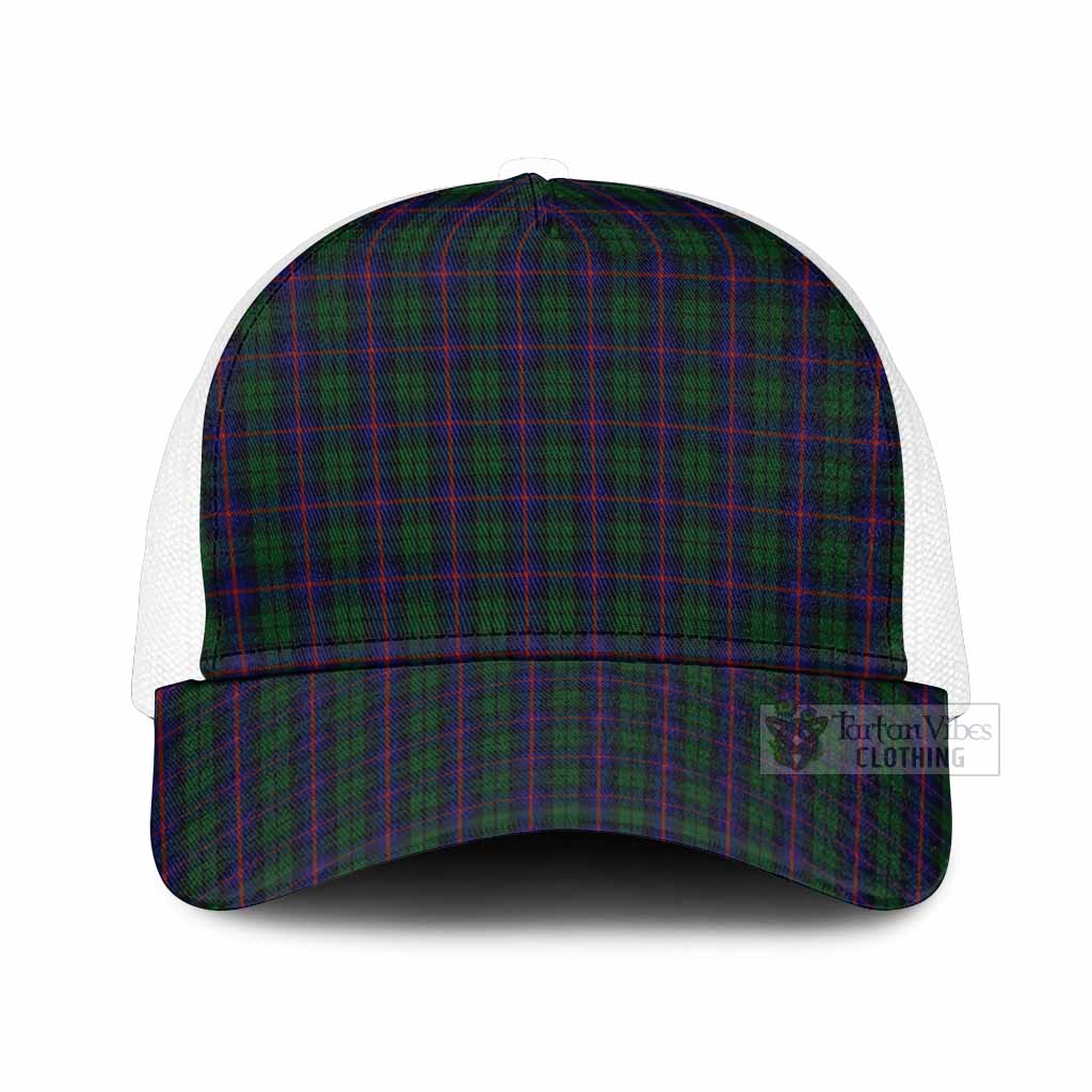 Urquhart Tartan Mesh Trucker Cap One Size (Adjustable) White - Tartan Vibes Clothing
