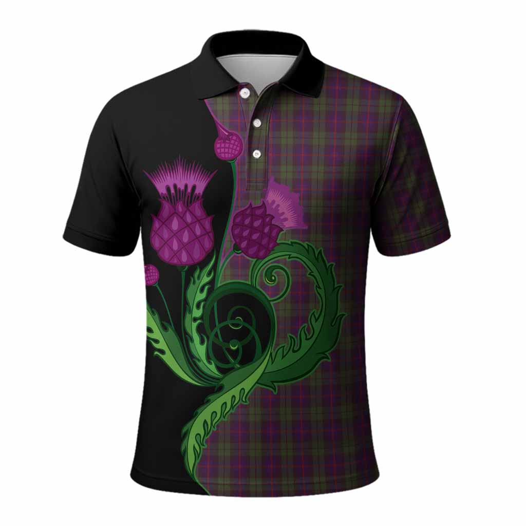 Urquhart Tartan Polo Shirt Traditional Scottish Thistle
