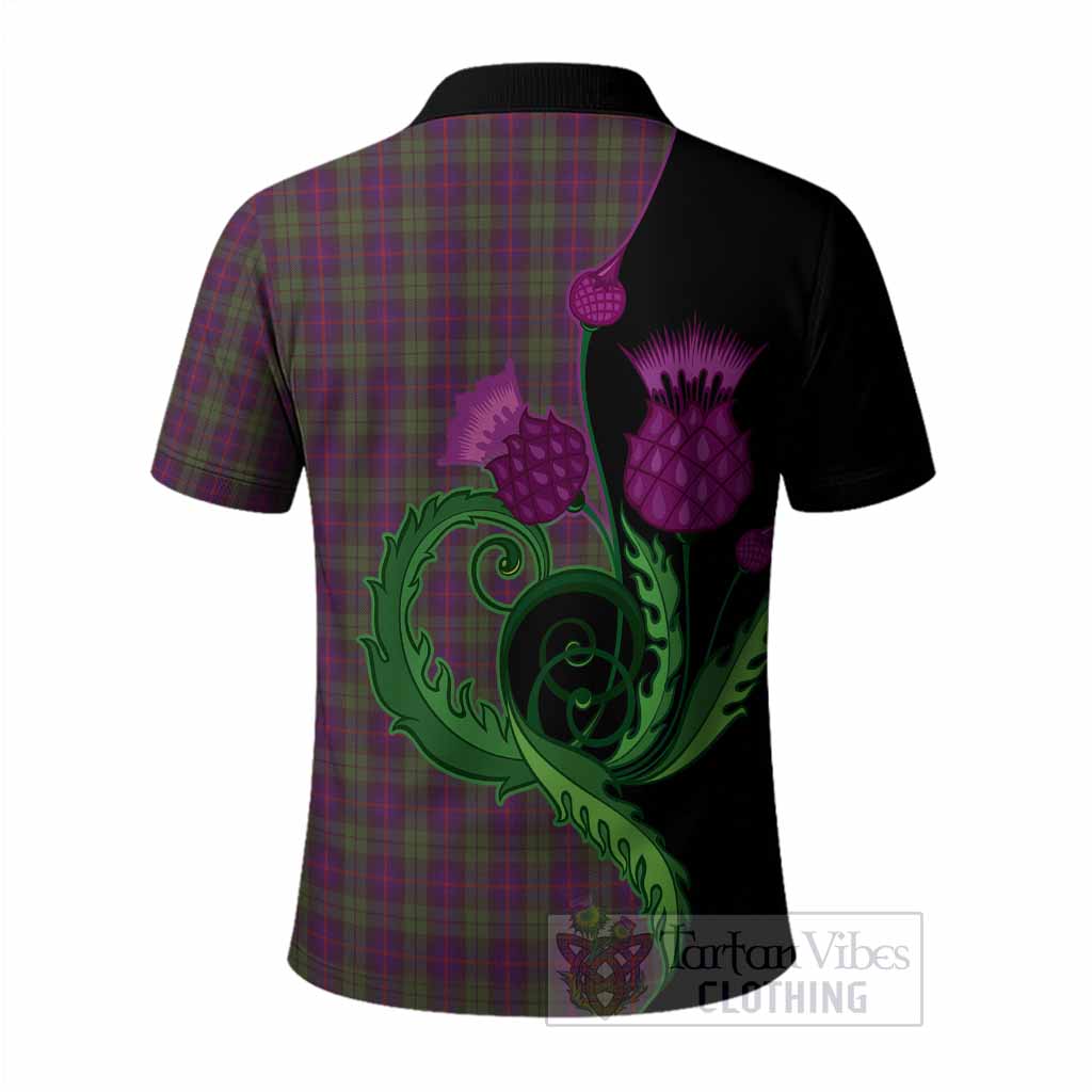 Urquhart Tartan Polo Shirt Traditional Scottish Thistle