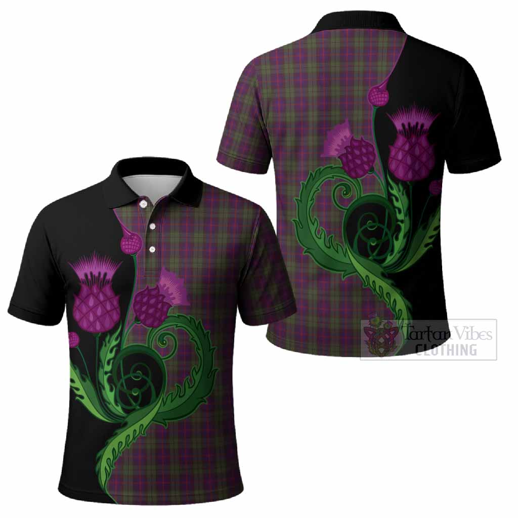 Urquhart Tartan Polo Shirt Traditional Scottish Thistle