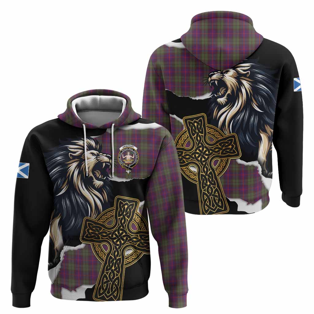 Urquhart Tartan Scottish Hoodie Lion Celtic Heritage