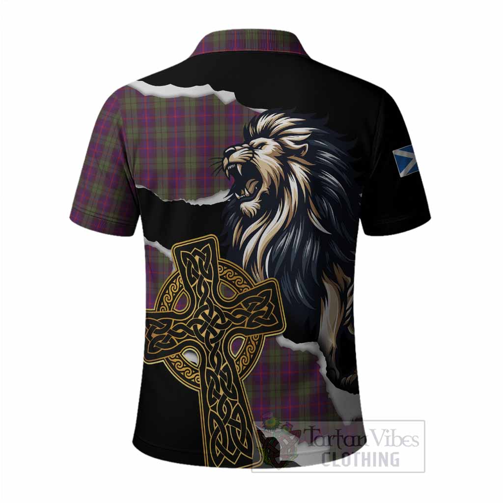 Urquhart Tartan Scottish Polo Shirt Lion Celtic Heritage