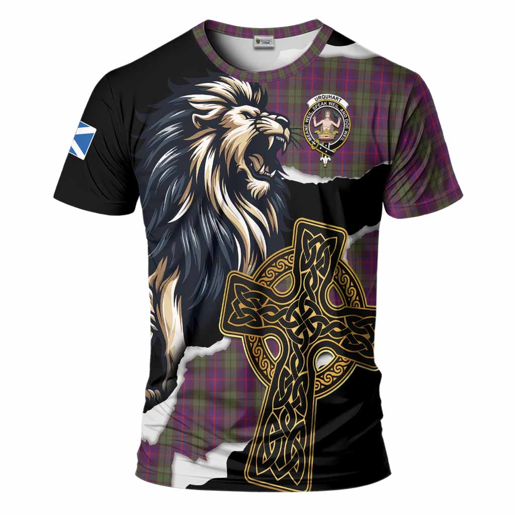 Urquhart Tartan Scottish T-Shirt Lion Celtic Heritage