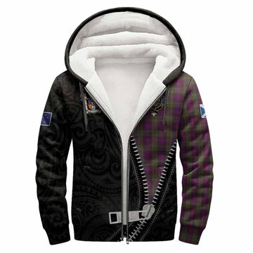 Urquhart Tartan Sherpa Hoodie New Zealand Pattern Unique Zipper Stylized