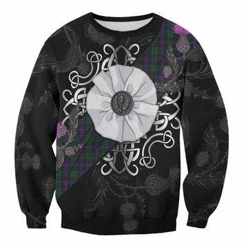 Urquhart Tartan Sweatshirt Jacobite White Rose Unisex - Tartan Vibes Clothing