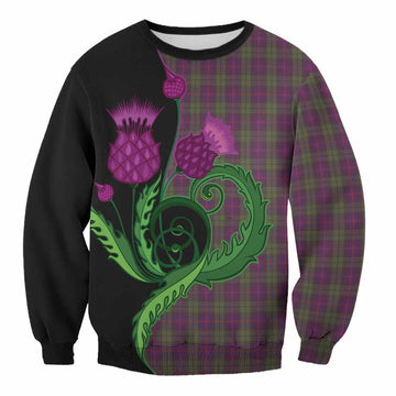 Urquhart Tartan Sweatshirt Traditional Scottish Thistle