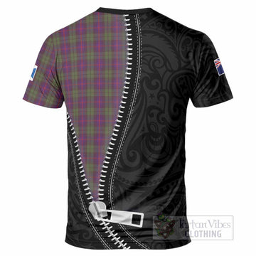 Urquhart Tartan T-Shirt New Zealand Pattern Unique Zipper Stylized