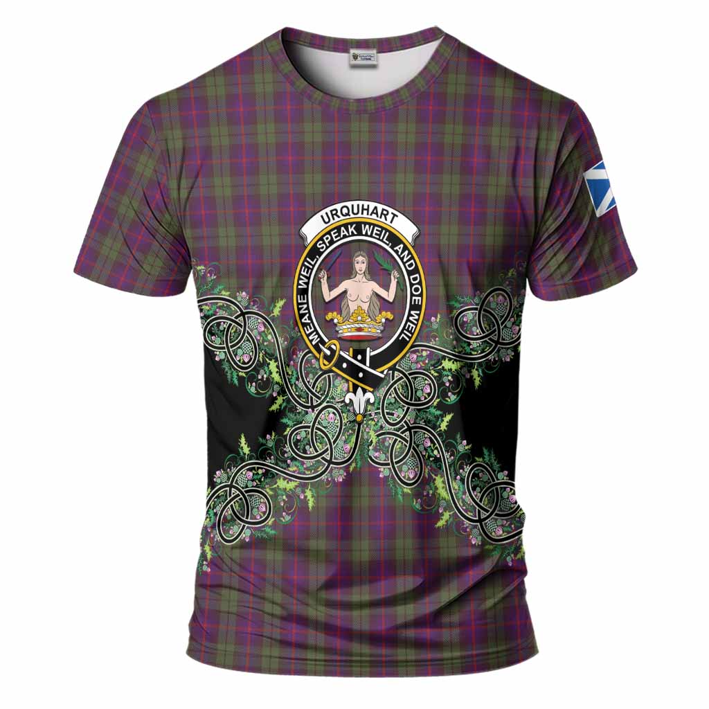 Urquhart Tartan T-Shirt Thistle Scottish Spirit