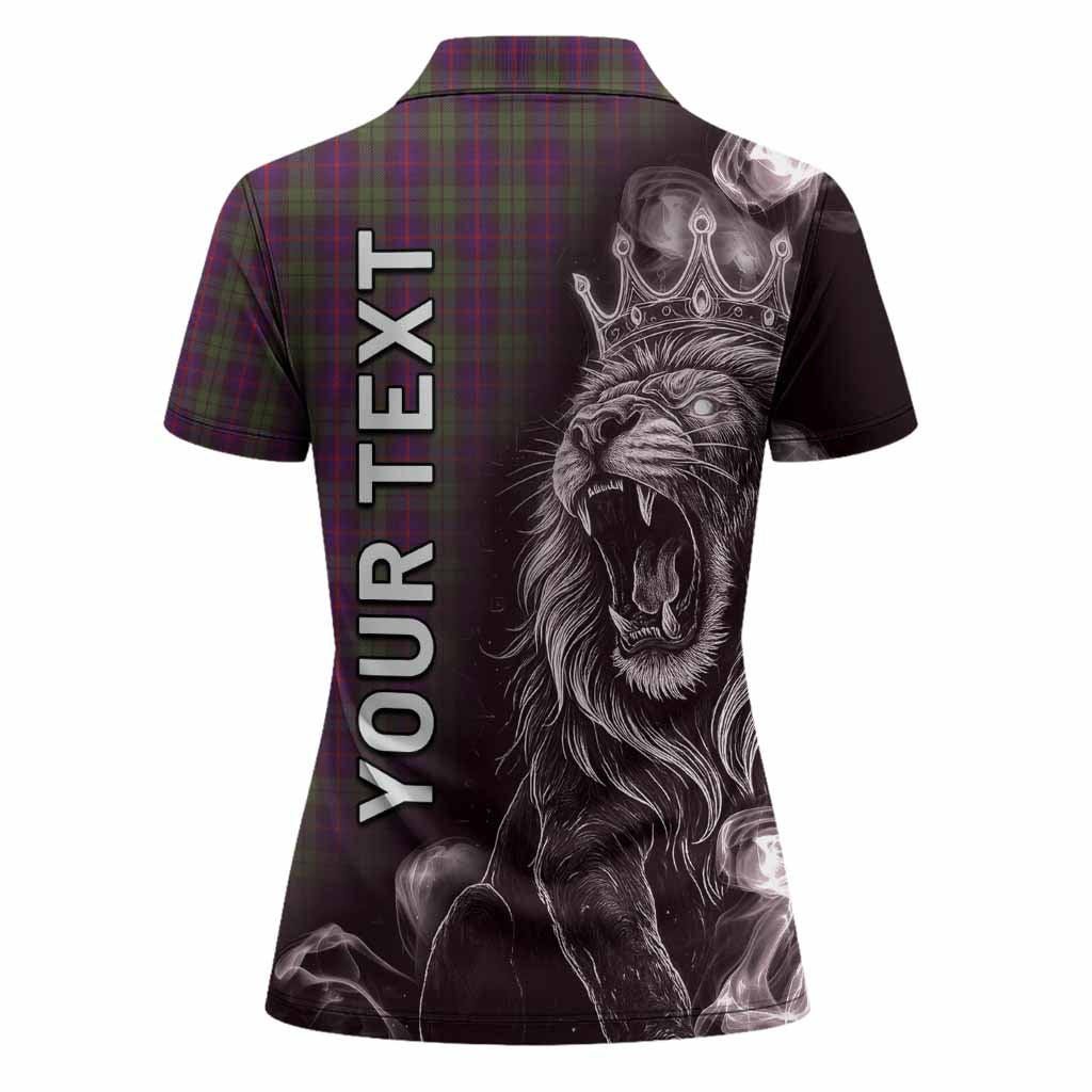 Urquhart Tartan Women Polo Shirt Roaring Lion Heritage