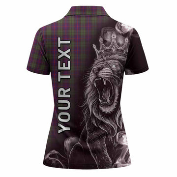 Urquhart Tartan Women Polo Shirt Roaring Lion Heritage